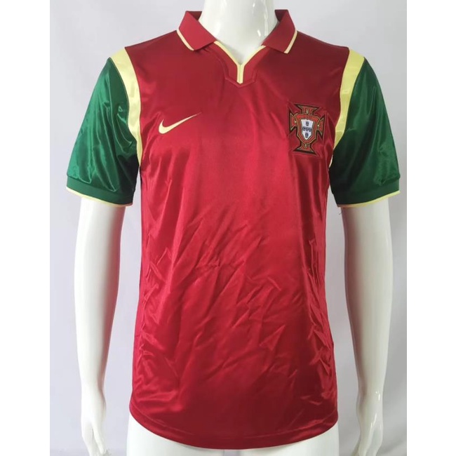 Áo Thun Bóng Đá Chất Lượng Cao Phong Cách retro 98 99 2002 2004 2006 portugal figo c.ronaldo