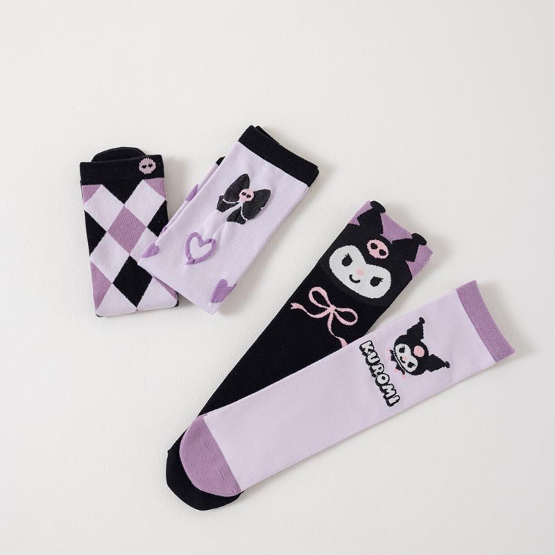 Sanrioes Vớ Dài Đến Đầu Gối Phong Cách lolita anime kuromi Cho Bé Gái