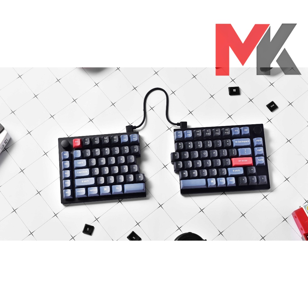 Bàn phím cơ Keychron Q11 Knob  – Bàn phím cơ Custom QMK Nhôm CNC