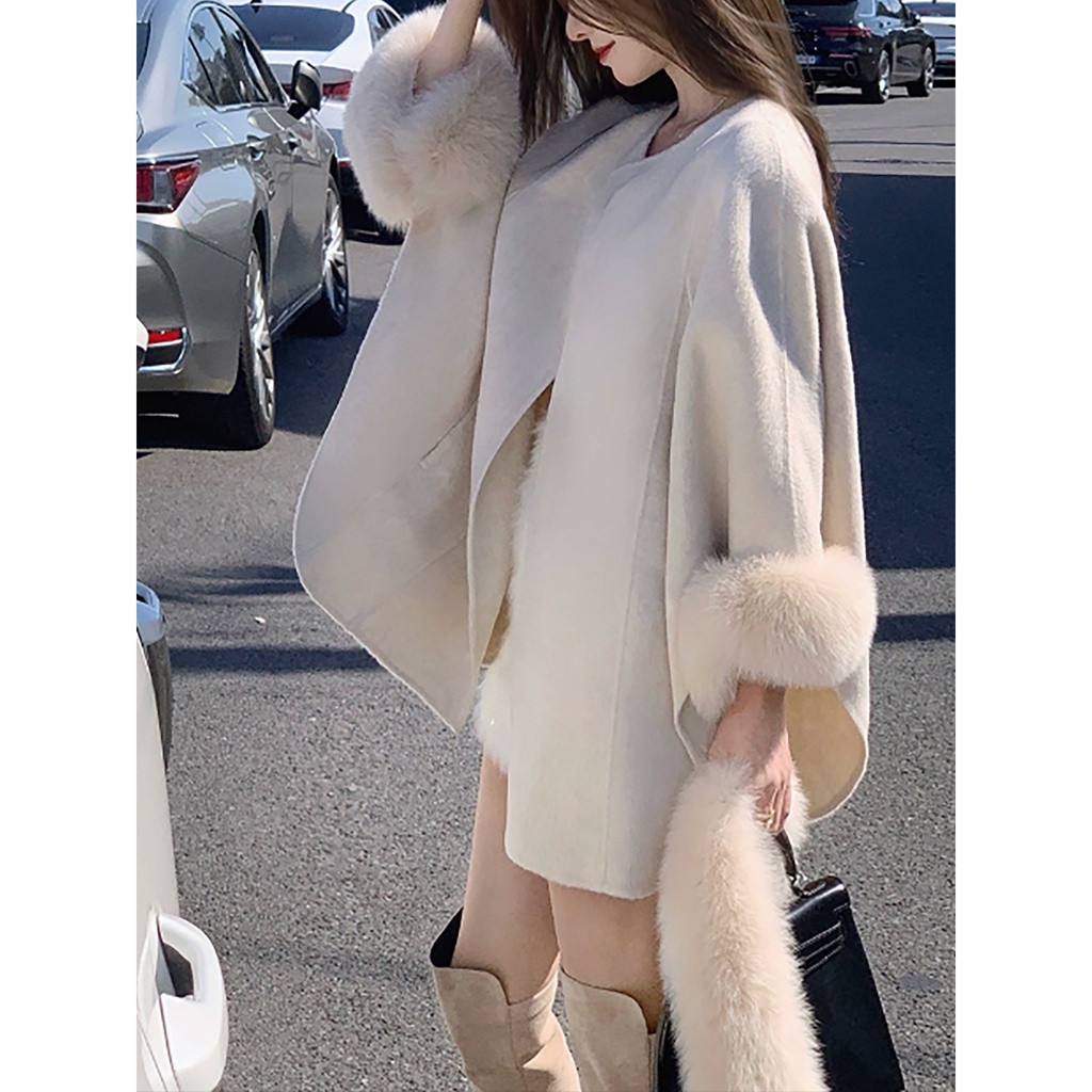 Áo Choàng Len Hai Mặt Phong Cách Mới 2023