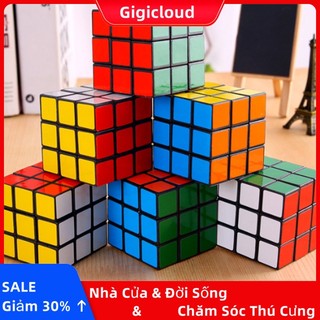 Khối rubik 3x3 ma thuật diy kèm móc khóa cho bé học mẫu giáo