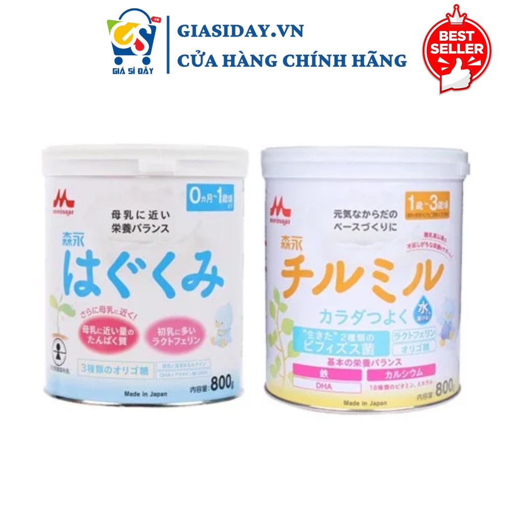 Sữa Morinaga Nội Địa Nhật Số 0 & Số 9 Thực Phẩm Cho Bé - Sữa Bột Công Thức 800gr luddybaby