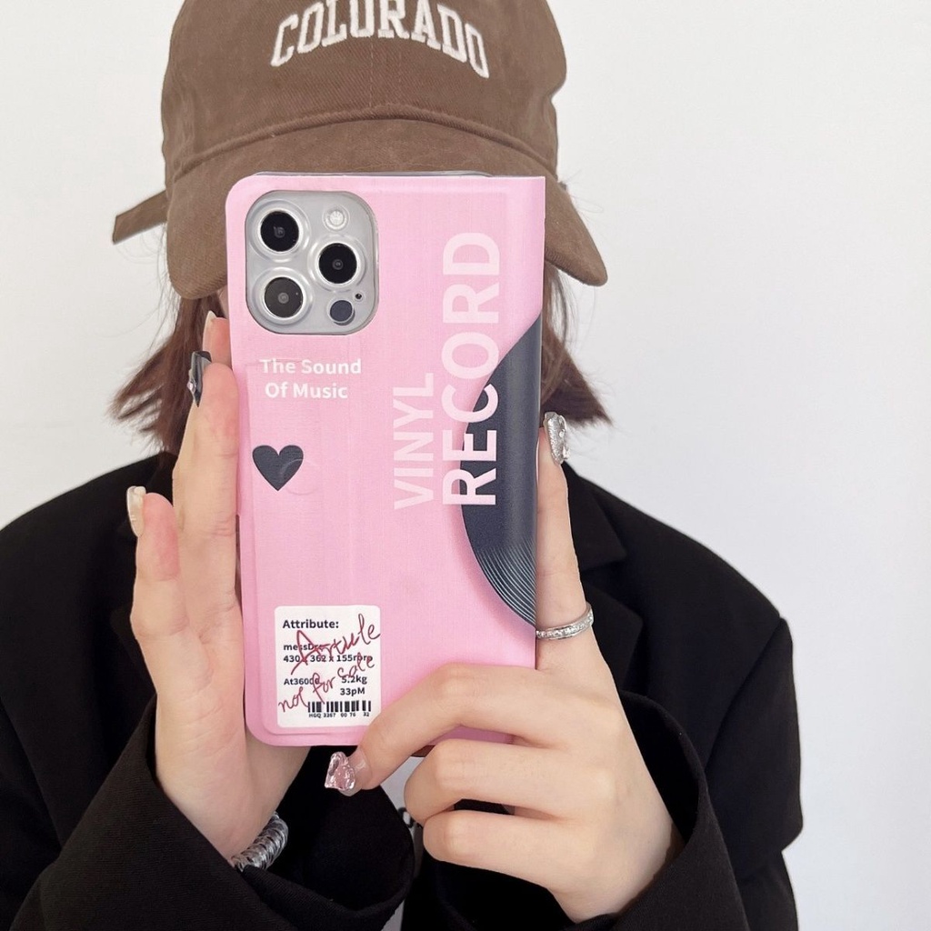 Bao Da Điện Thoại Nắp Lật Kiêm Giá Đỡ Có Ngăn Đựng Thẻ Hình Đĩa cd Iphone 15 1413promax xr / xsmax / 87plus