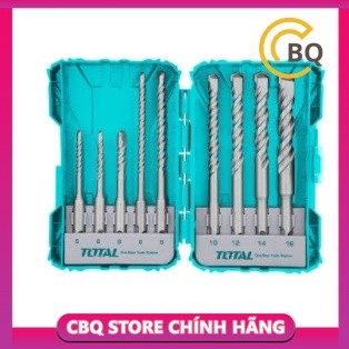 Bộ mũi khoan bê tông gài 9 chi tiết total tacsdl30901 cbqs
