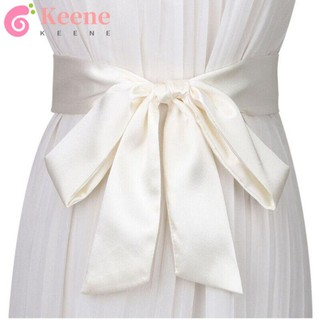 Keene khăn quàng cổ lụa satin thắt eo trang trí cho cô dâu