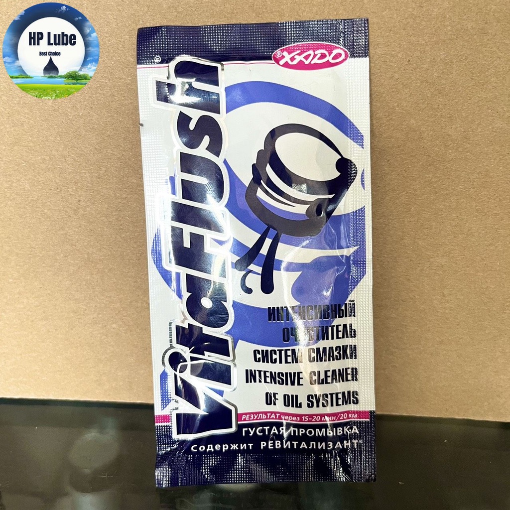 Súc Động Cơ Xado Vitaflush Gói 20ml, Làm Sạch Mặt Động Cơ, Loại Bỏ Cặn Carbon, Chống Mài Mòn Động Cơ