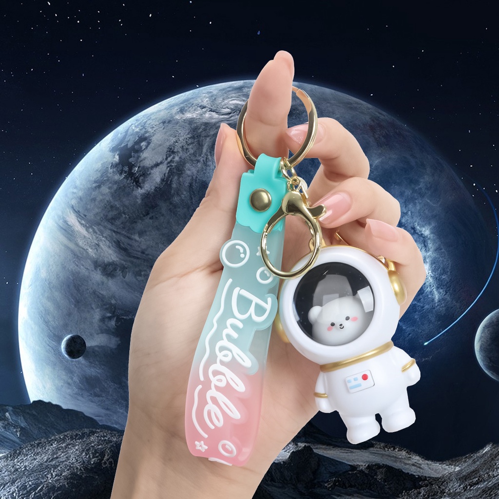 Hoạt Hình Móc Khóa Hình Phi Hành Gia Có Đèn led Phát Sáng