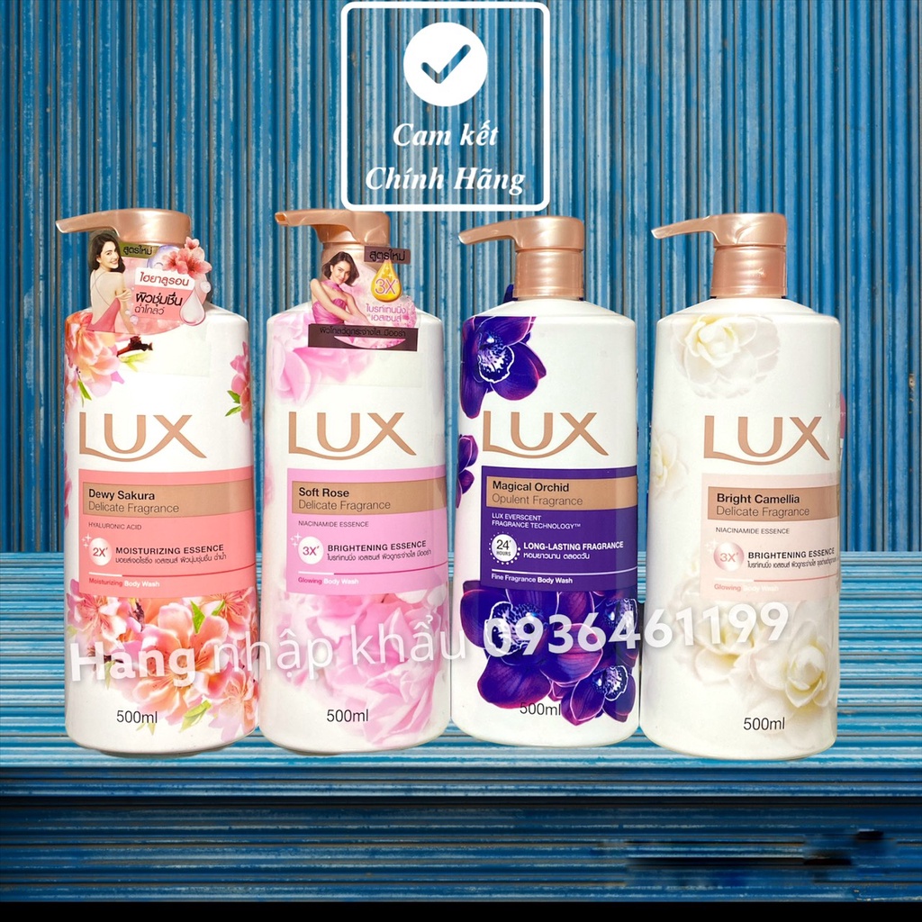 Sữa tắm Lux hương nước hoa 500ml Siêu Thơm
