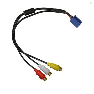 Cáp Nối 6 pin a / v Cổng rca Cho Xe Hơi toyota