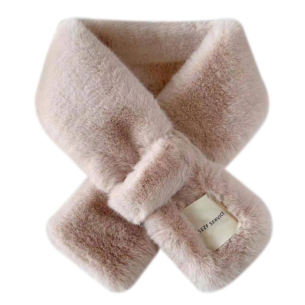 Khăn Choàng Lông Thỏ Nhân Tạo Dày Dặn Giữ Ấm Mùa Đông