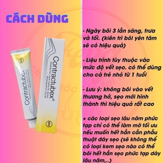 Kem liền mờ sẹo contractubex 30g nội địa Đức gel bôi giúp làm mờ các loại sẹo lồi, sẹo lõm, sẹo rỗ, sẹo thâm, rạn da