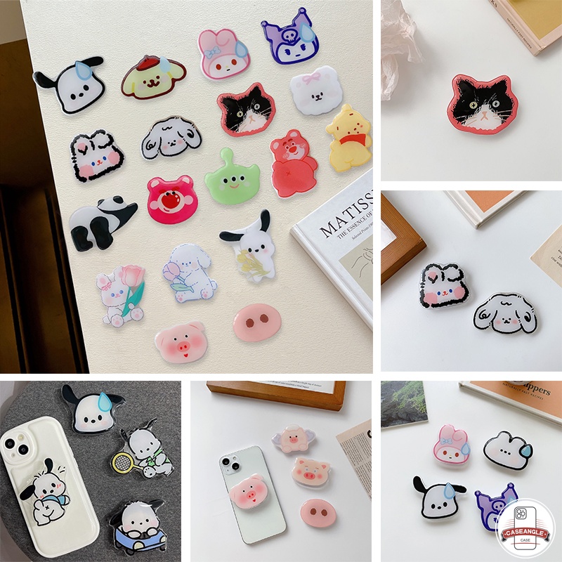 Hoạt Hình Giá Đỡ Điện Thoại Dạng Gập Hình Gấu / Thỏ / Heo / Gấu kuromi Đáng Yêu Thông Dụng