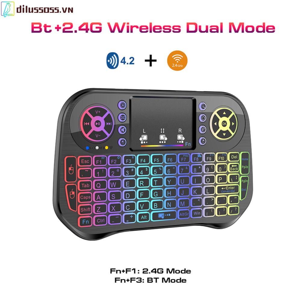 Bàn Phím Cơ dilussoss.vn 81 Phím Có Đèn Nền rgb Kèm Núm Vặn Dành Cho Máy Tính Để Bàn laptop