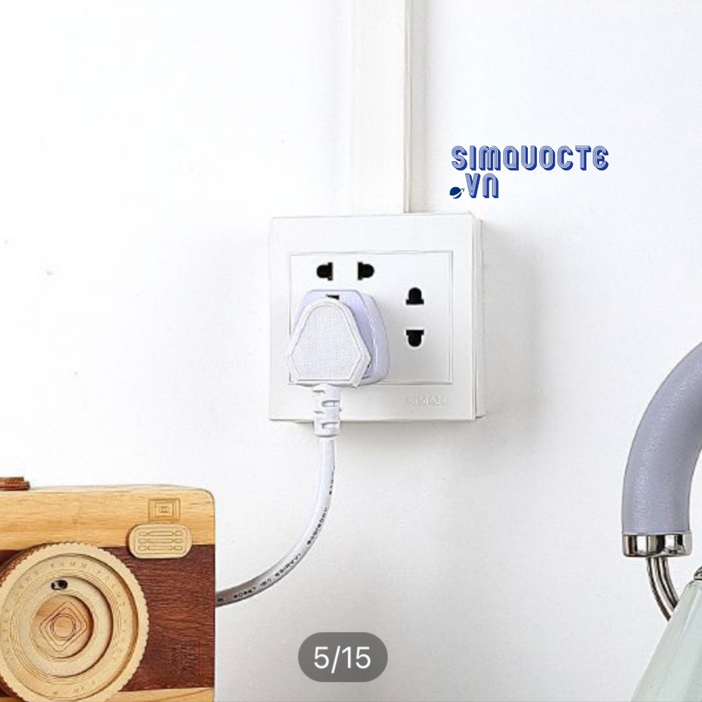 Ổ Cắm Điện Du Lịch Đa Năng ABS Chịu Nhiệt Tốt Ổ Cắm Chuyển Đổi Chuẩn Tất Cả Các Nước Nhỏ Gọn Mang Theo Du Lịch