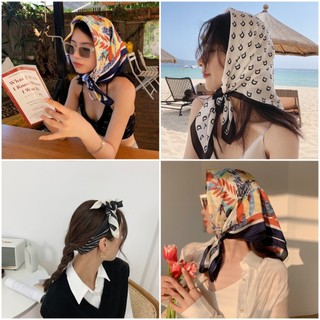 Khăn Quàng Cổ Lụa Hình Vuông 