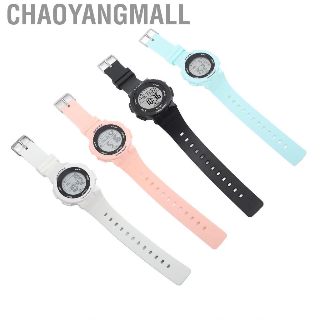 Chaoyangmall Student Electronic Watch Multifunction Waterproof Fashion Lightweight Luminous Wristwatch for Daily Sports