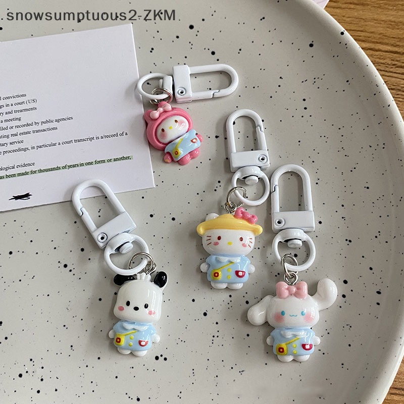 # Snow # Móc Chìa Khóa Trang Trí Xe Hơi / Túi Xách Hình sanrio Hoạt Hình my melody kitty Cinnamoroll Dễ Thương Nữ Tính