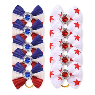 Set 10 Dây Cột Tóc Nơ Mini Dễ Thương Cho Bé Gái