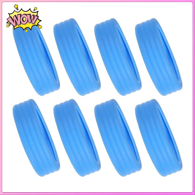 Bộ 8 Miếng silicone Bọc Bảo Vệ Bánh Xe Vali 1.9inch-2.5inch