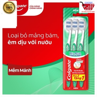 ComBo 3 Bàn chải Colgate Mềm Mảnh chăm sóc nướu