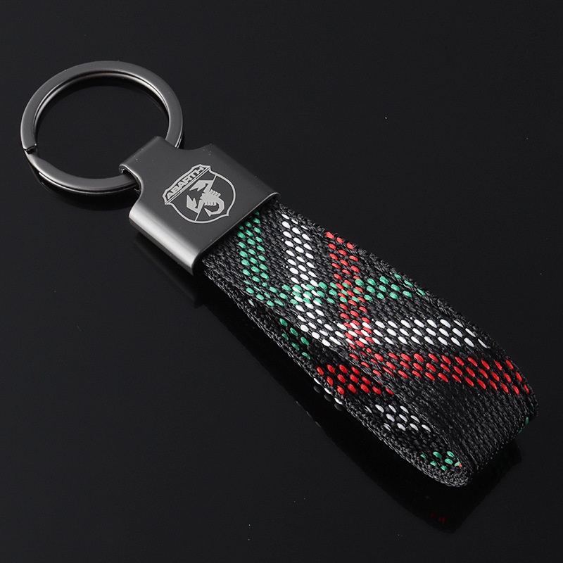 Móc Chìa Khóa Bằng Vải oxford Hình Bọ Cạp Cho fiat 500 abarth logo zerocento 1100