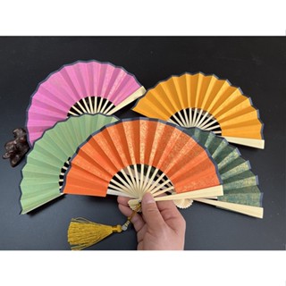 1 Quạt Xếp mini Bằng Giấy Màu Xanh Lá Đậm Trung Quốc Nhiều Màu Sắc Thư Pháp Và Vẽ Thư Pháp Trang Trí Nhà Cửa / Tiệc Cưới