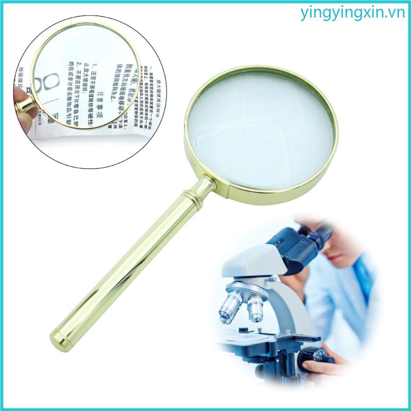 Kính Lúp Đọc Sách 30X Tay Cầm Kim Loại Phong Cách Vintage