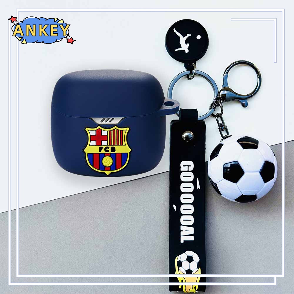 For JBL Club Pro+ / Tour Plus / Pro 2 Earphone Silicone Case Boy Cute Earbuds Soft Protective Headphone Cover Headset Skin with Pendant