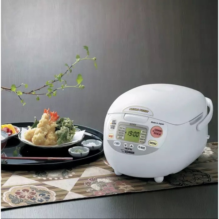 Nồi Cơm Điện Tử Zojirushi NS-ZAQ10-WZ dung tích 1.0 Lít - Hàng Chính Hãng Nhật Bản