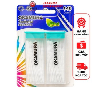  TĂM XỈA RĂNG BẰNG NHỰA OKAMURA  HỘP 140 CÂY  
