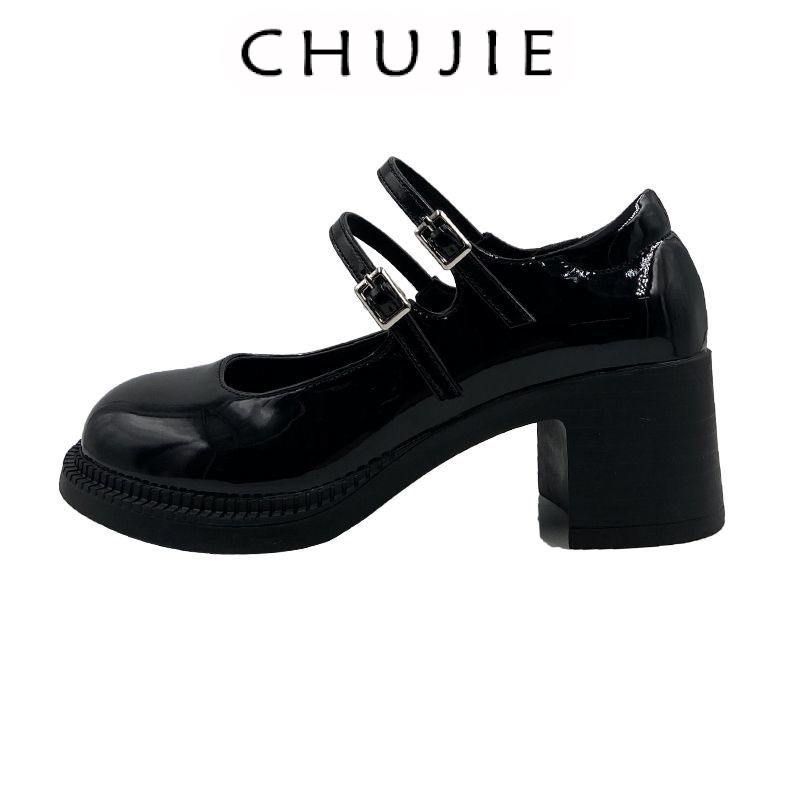 CHUJIE  giày búp bê giày cao gót quai ngang đế thoải mái thời trang tao nhã chất lượng ins Trendy fashion Stylish B25G05Q 36Z230909