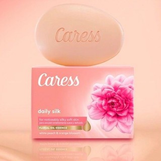 Xà bông cục caress daily silk floral oil essence usa - 106g