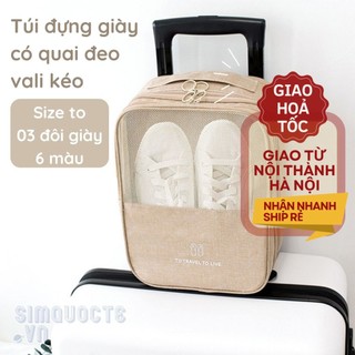 Túi đựng giày gắn vali du lịch chống thấm nước tiện dụng