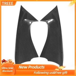 Treee 2 Chiếc Sợi Carbon Phong Cách Bên Ống Dẫn Khí Che Fairing Lắp Một Phần Phù Hợp Cho Yamaha YZF R6 2008‑2016