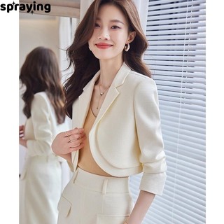 spraying blazer áo blazer nữ Thời trang Thanh lịch Thoải mái unique WJK24108M9 2Z240110