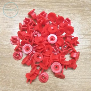 Set 30 Ốc Vít Nhựa Nylon Màu Đỏ Kích Thước 13.8mm Tiện Dụng