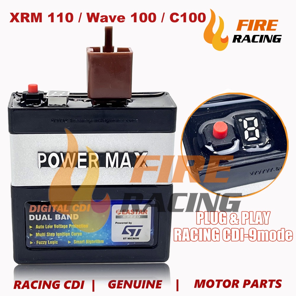 9 MAP có thể điều chỉnh-Bộ Điều Khiển Xe Đua xrm 110 / wave 100 / c100 cdi (Băng Tần Kép) - 5 Pin