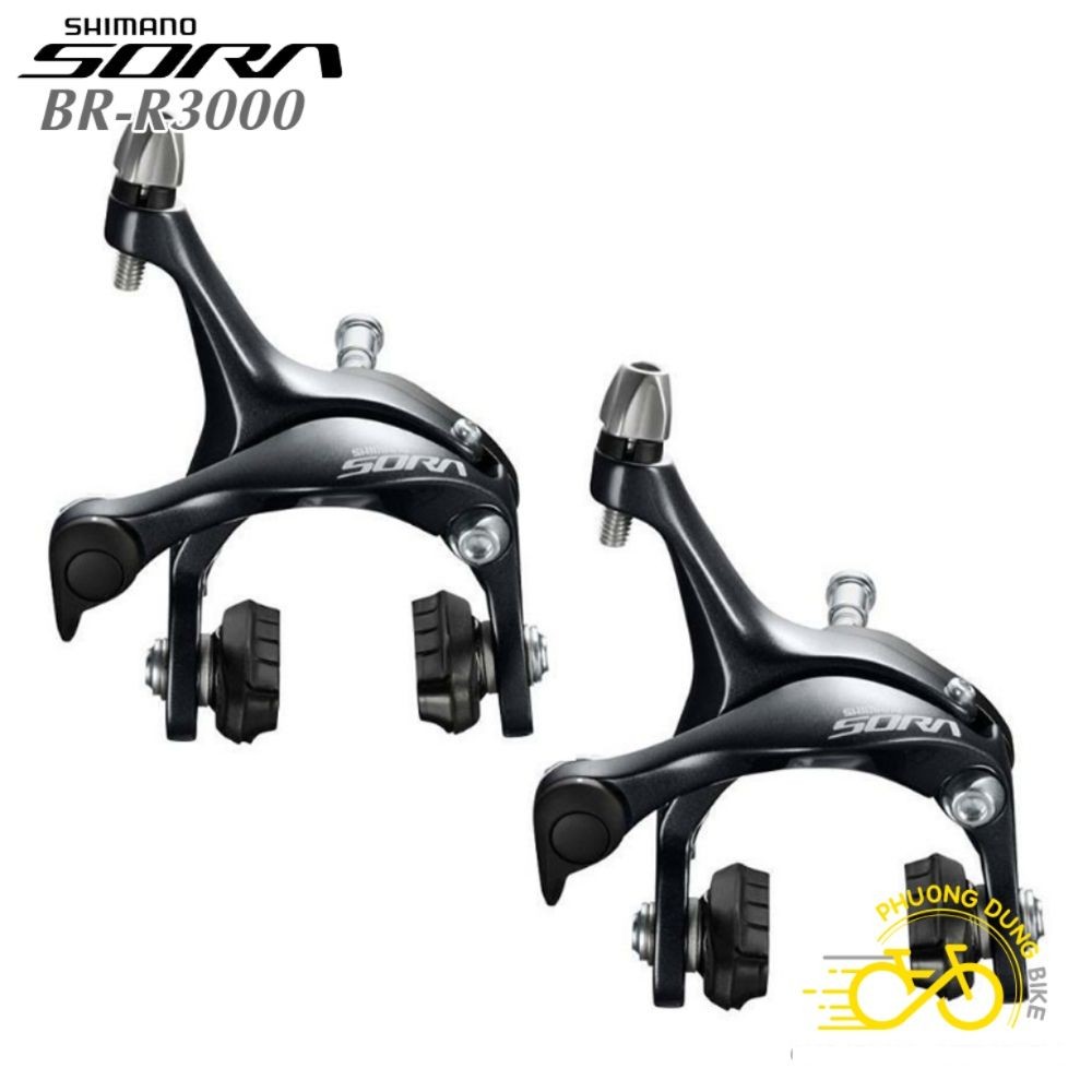 Bộ ngàm phanh (thắng) nhôm xe đạp SHIMANO SORA BR R3000 - Hàng Chính Hãng