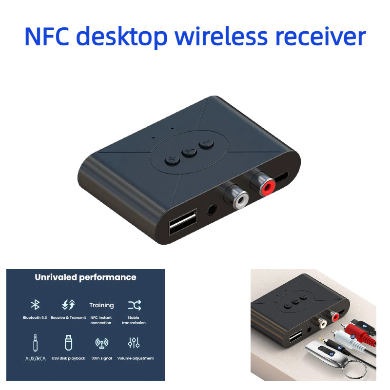 Bộ thu nhạc Bluetooth NFC Bluetooth trên ô tô Hỗ trợ rảnh tay Phát lại đĩa U Phát nhạc