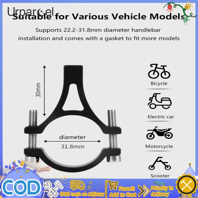 Urparcel Giá Đỡ Điện Thoại Bằng Nhôm Gắn Tay Lái Xe Đạp / Mô Tô