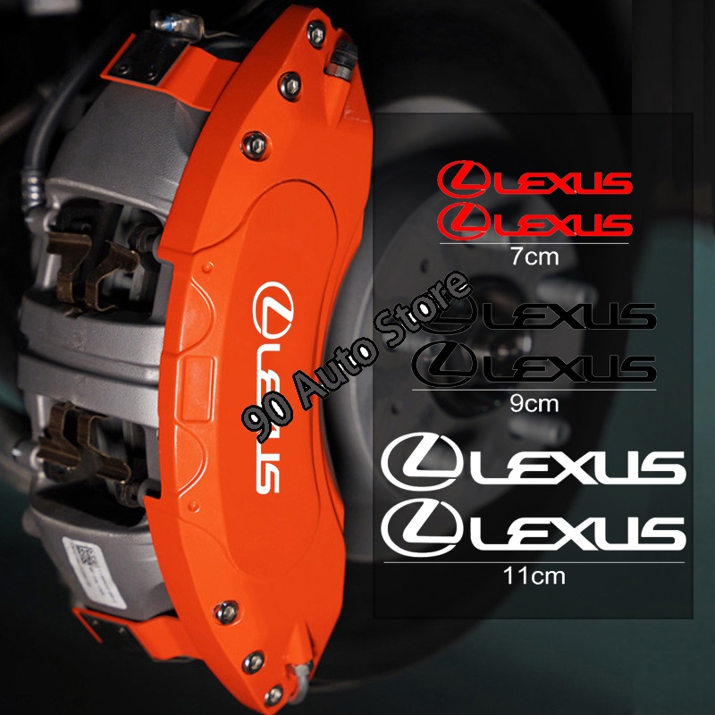 Bộ 6 Miếng Dán Trang Trí Lốp Xe Hơi lexus nx300h nx nx200t rx350