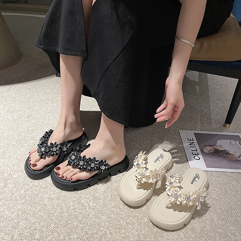 MY  dép sandal nữ dép đi biển dép đế cao Thoải Mái Xinh Xắn   Phong cách Stylish Beautiful Phong cách FDL08 37Z230910