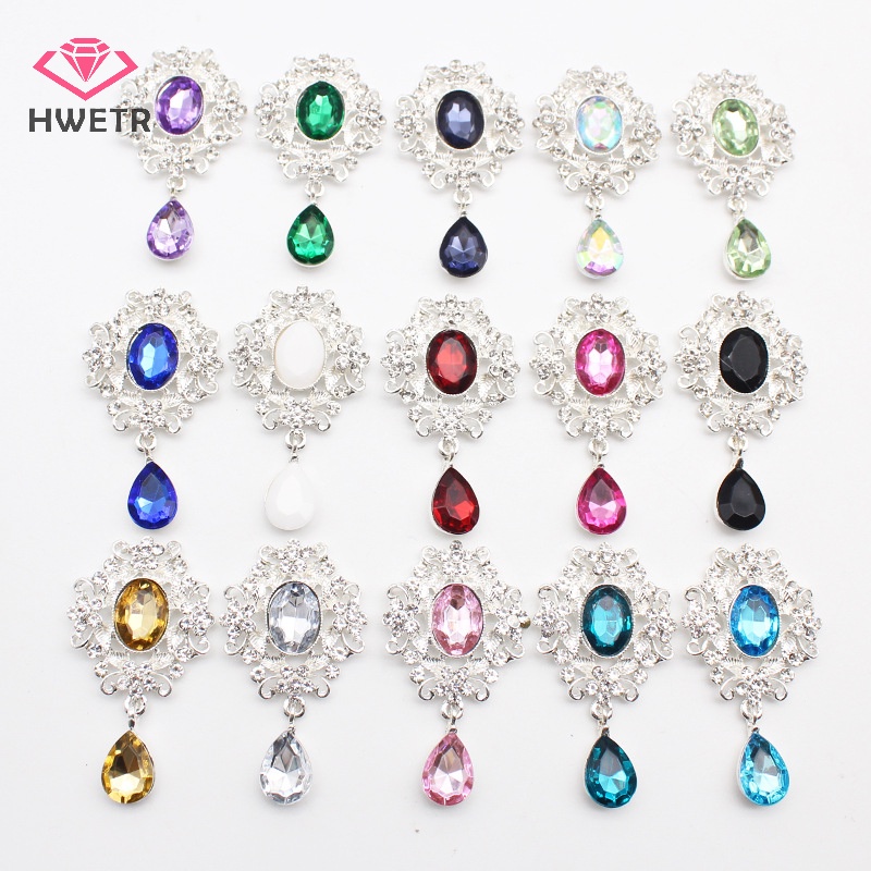 Trâm Cài Áo Hình Giọt Nước Bằng Hợp Kim acrylic 50 * 31mm