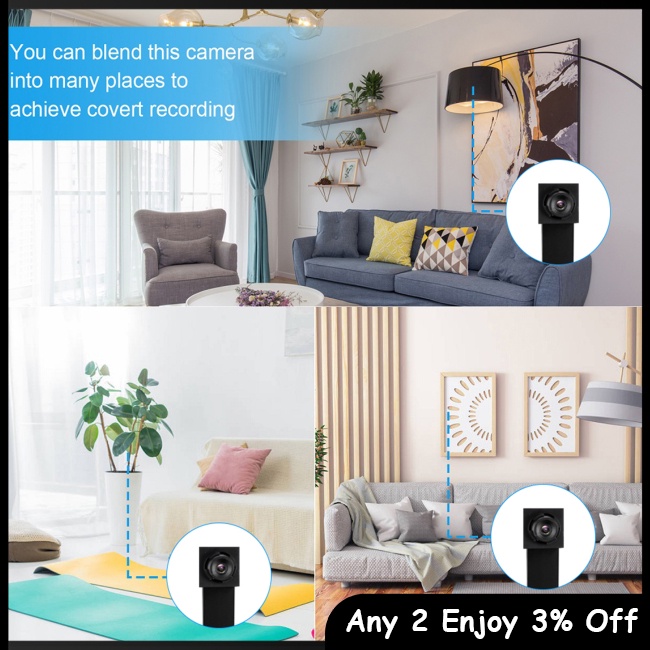 Camera Hồng Ngoại wifi hd 1080p mini Tầm Nhìn Ban Đêm