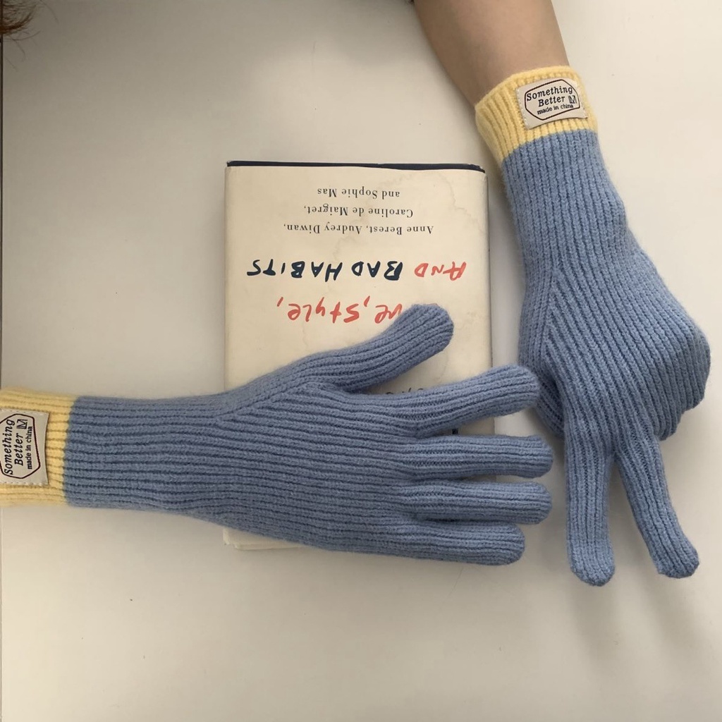 Găng Tay Giữ Ấm Mùa Thu Đông Có Thể Chạm Màn Hình Cảm Ứng Phong Cách Hàn Quốc Cho Nữ