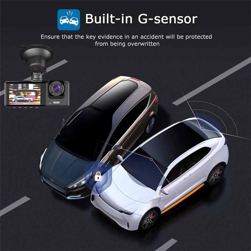 Camera Ghi Hình 24H 3 Kênh 2 inch hd 1080p Với Tầm Nhìn Ban Đêm Và Phía Trước