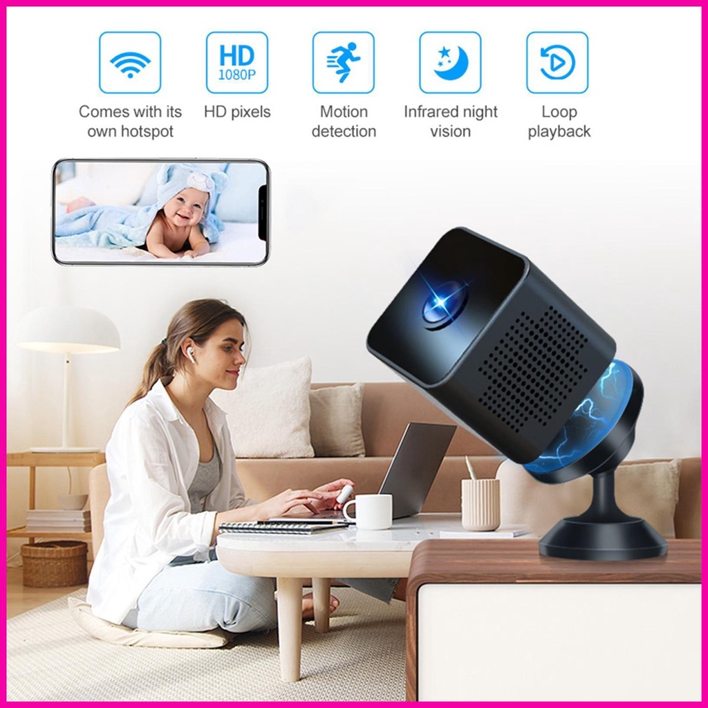 Camera An Ninh Không Dây 1080p hd Kết Nối wifi Có Tầm Nhìn Ban Đêm Và Phát Hiện Chuyển Động Trong Nhà Ngoài Trời