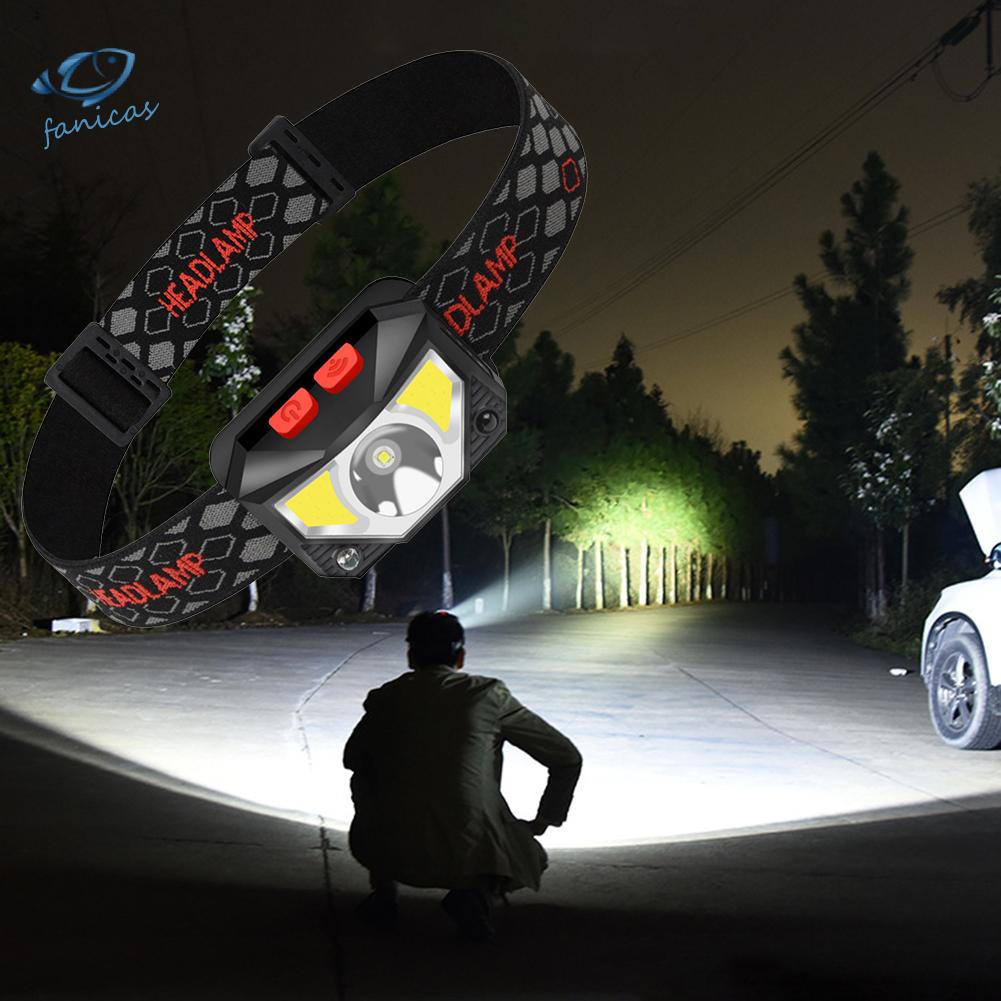 Đèn led Đội Đầu Siêu Sáng 1000mah xpg + cob Chống Thấm Nước