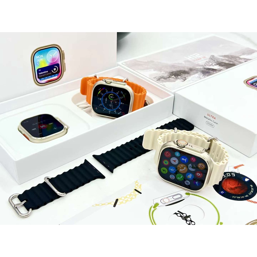 Đồng Hồ Thông Minh 2023 2.04 inch h12 ultra se os10 h11 Màn Hình Lcd 8 nfc Sạc Không Dây Chất Lượng Cao