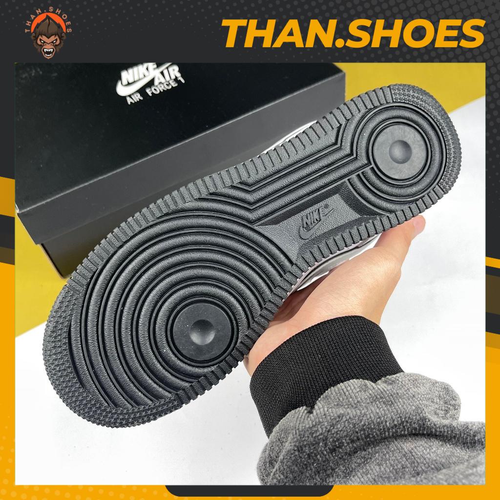 Giày AF1 07 LV8 Motocross White Grey Black, AF1 Trắng Móc Xám Đế Đen - Than.Shoes
